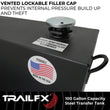 Load image into Gallery viewer, TrailFX With Vented Lockable Cap (Cap Locks With Padlock - Not Included) 21110SB - Additional View 5
