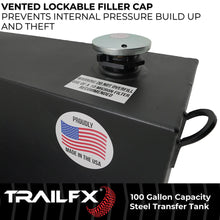 Load image into Gallery viewer, TrailFX With Vented Lockable Cap (Cap Locks With Padlock - Not Included) 21110SB - Additional View 5