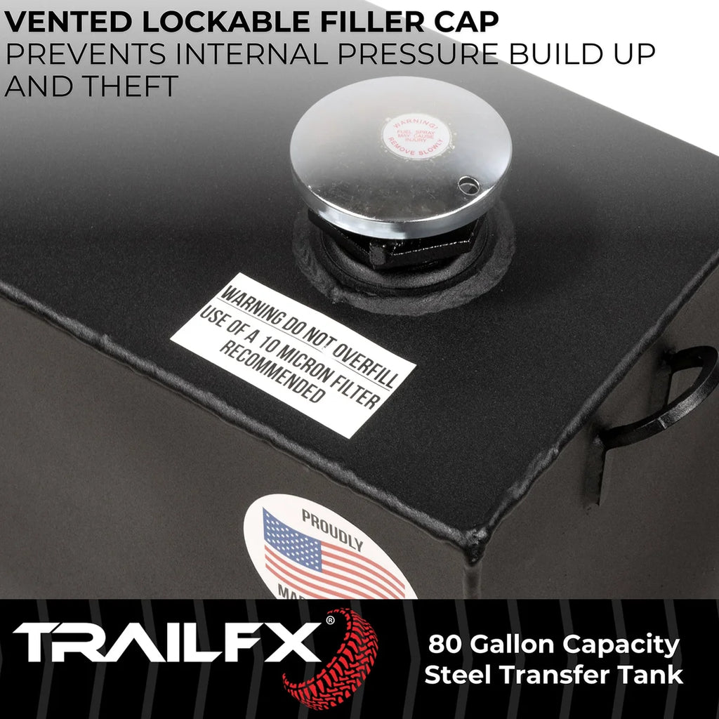 TrailFX With Vented Lockable Cap (Cap Locks With Padlock - Not Included) 21180SB - Additional View 5