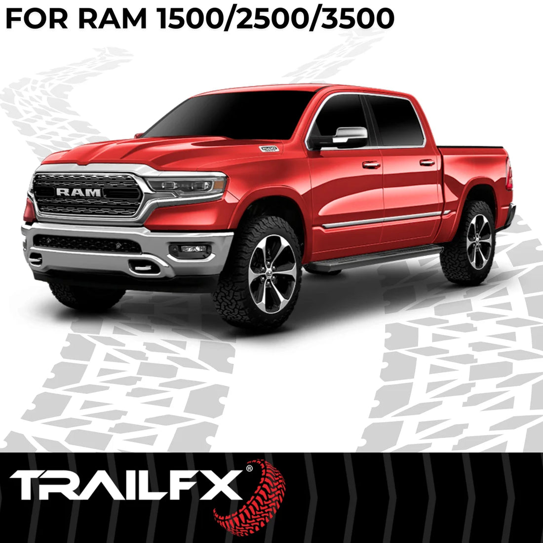 TrailFX With Welded End Caps/ Hardware And Brackets AL6011B - Side View