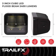 Load image into Gallery viewer, TrailFX With Wiring Harness/ Bottom Mounting Hardware 2X2CFBKPR - Side View