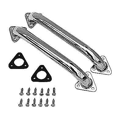Trans-Dapt Performance 12 in. CAB HANDLES for Full and Mid-Size (pr.)- CHROME fits Trucks - Main Product View