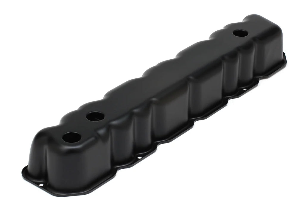 Trans-Dapt Performance ASPHALT BLACK POWDER COATED VALVE COVERS fits Jeep / AMC 6CYL - Main Product View
