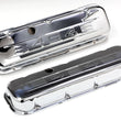 Load image into Gallery viewer, Trans-Dapt Performance C.I.D. Logo Design Valve Covers; SHORT; CHROME fits 1970-1995 Chevrolet Bel Air / 1970-1995 Chevrol...