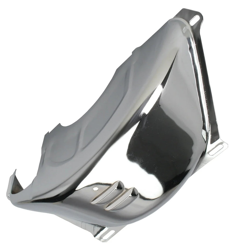 Trans-Dapt Performance Chrome Steel FLEXPLATE Cover; TH350 or TH400 Transmissions - Main Product View