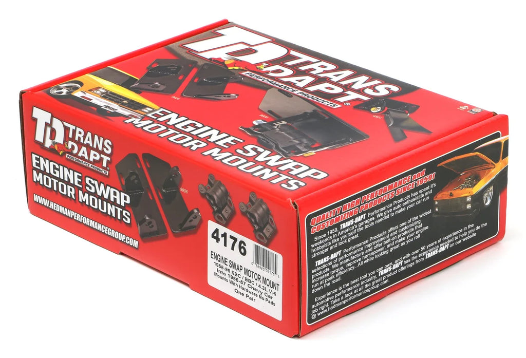 Trans-Dapt Performance FRAME MOUNTS; ENGINE 3/4 in. FORWARD FOR HEI; NO PADS fits 1955-1957 Chevrolet Tri-5