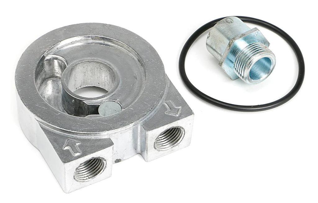 Trans-Dapt Performance Oil Cooler Sandwich Adapter;2-1/2 in. ID; 2 3/4 in. OD Filter Flange;22mmX1.5 fits 2007-2022 Cadill...