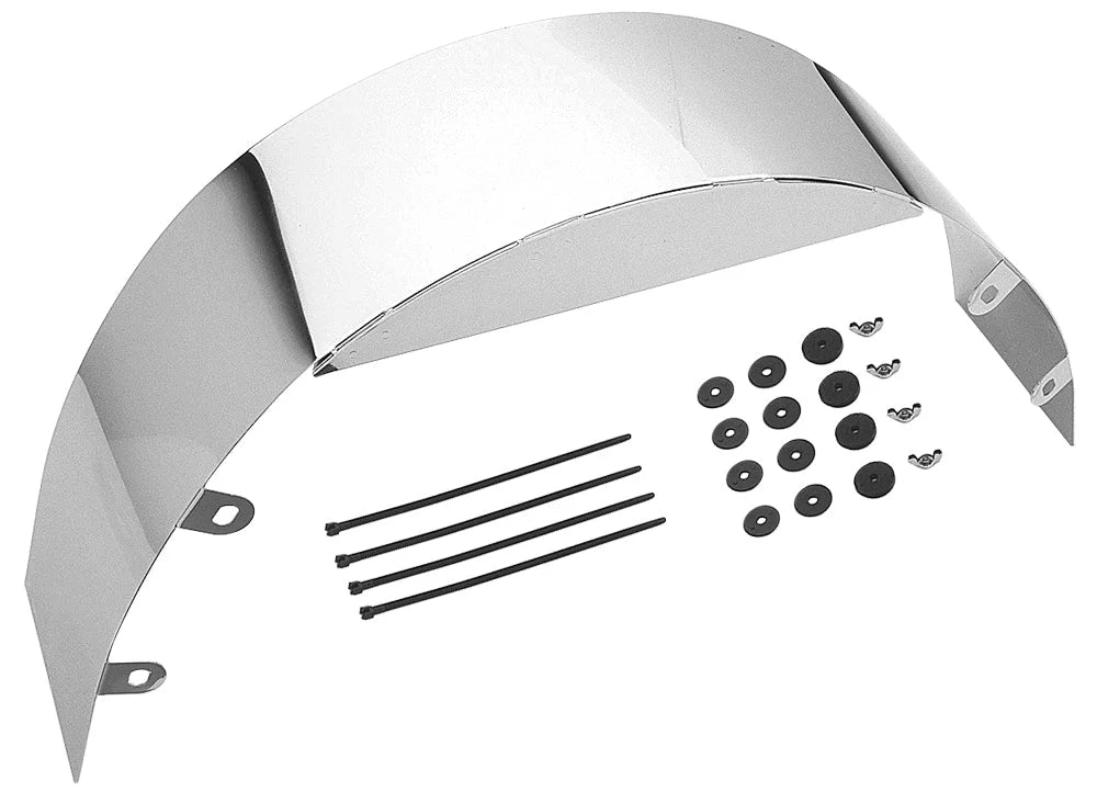 Trans-Dapt Performance Radiator Fan Shroud' 5-1/2 in. Wide X 20 in. Diameter- CHROME - Main Product View