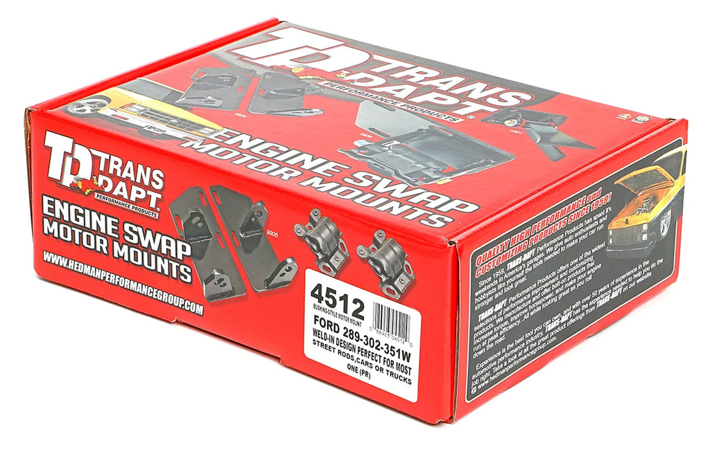 Trans-Dapt Performance Universal Street Rod Bushing Style Mounts fits Ford 283-350