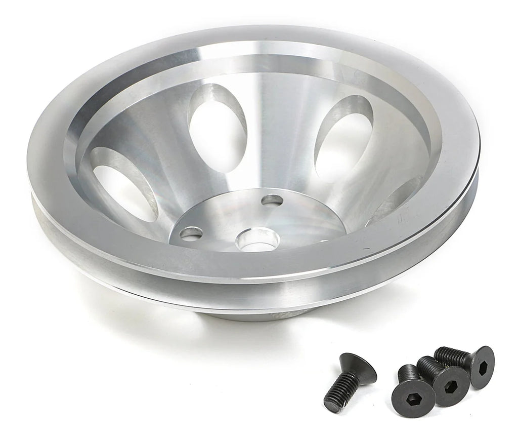 Trans-Dapt Performance WATER PUMP Pulley 1 Groove LONG W/P- Mach. ALUMINUM fits 1969-1985 Chevrolet Blazer / C10 / C10 Pic...