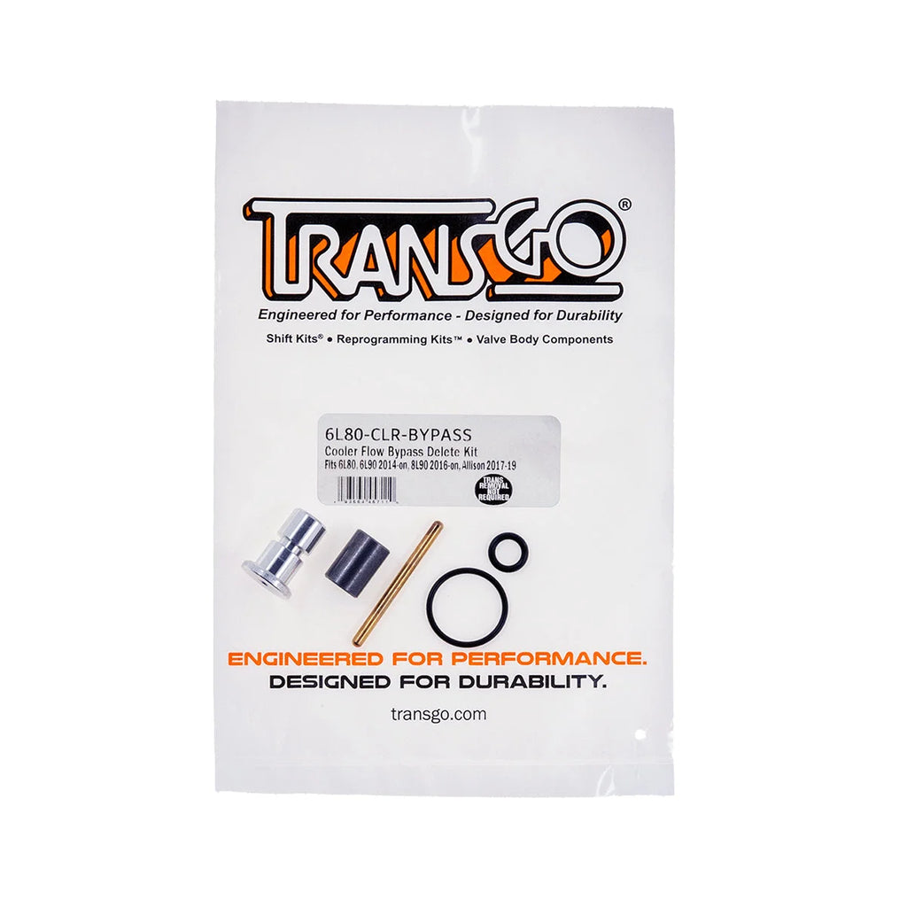 TransGo - Archived Cooler Flow Bypass Delete Kit  GM 6L80/6L90 6L80-CLR-BYPASS