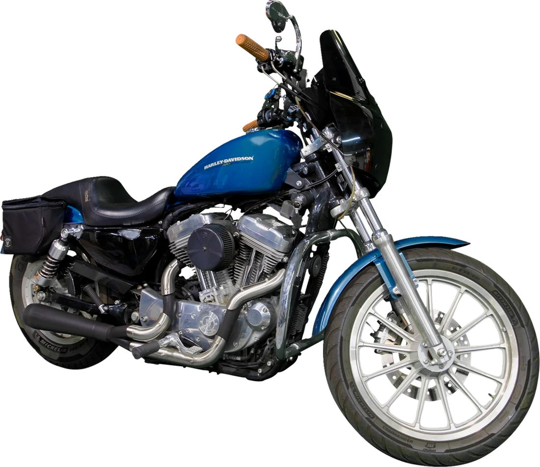 Trask 2-into-1 Assault Exhaust System - Black - Back View