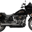 Load image into Gallery viewer, Trask 2-into-1 Assault Exhaust System - Black Ceramic - with Bags - Side View