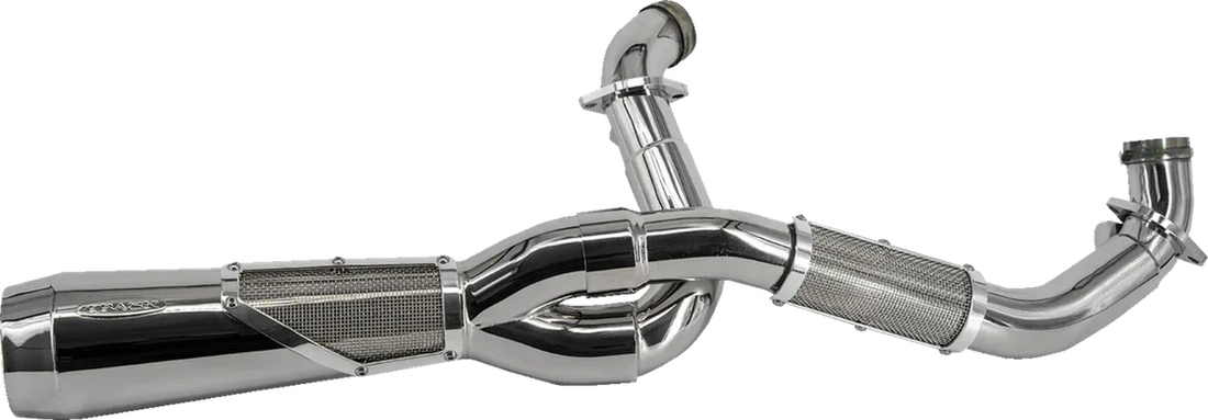 Trask 2-into-1 Big Sexy Exhaust System - Polished Stainless Steel - Installation View