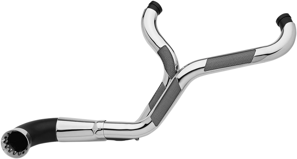 Trask 2-into-1 Nasty Bastard Exhaust System - Black - Side View