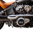 Load image into Gallery viewer, Trask 2:1 Exhaust - Black - Indian Scout - Side View