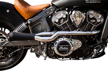 Load image into Gallery viewer, Trask 2:1 Exhaust - Black - Indian Scout - Side View