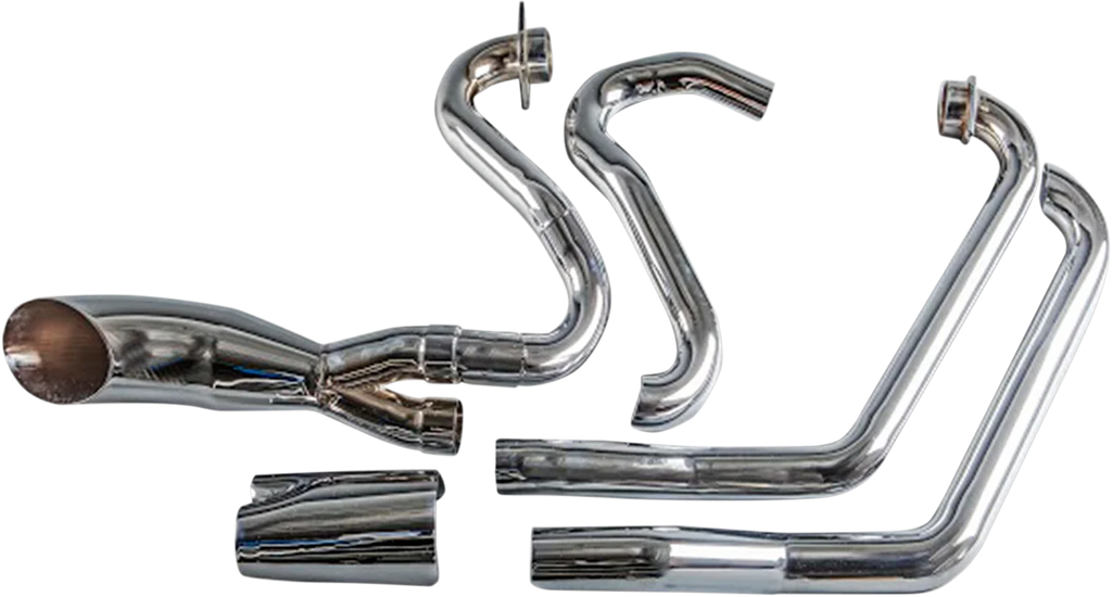 Trask 2:1 Exhaust - Chrome - Victory - Side View