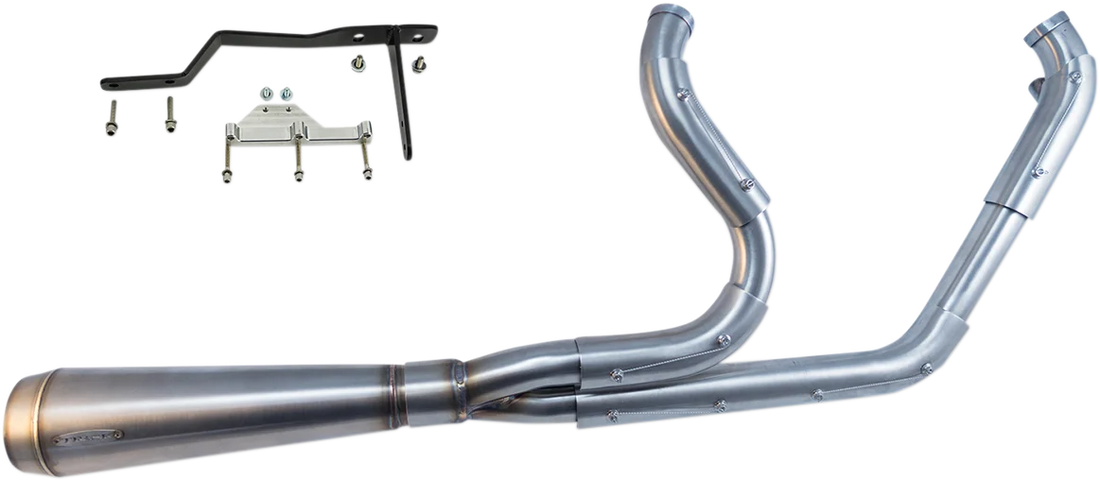Trask Assault 2:1 Exhaust - '99-'06 FL - Side View