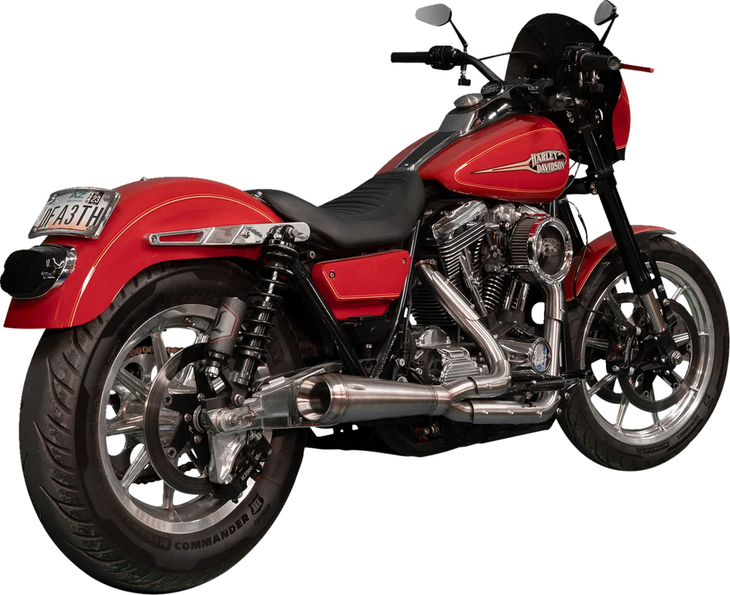 Trask Assault 2:1 Exhaust - Black - '84-'00 FXR - Side View