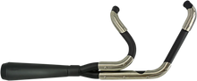 Load image into Gallery viewer, Trask Assault 2:1 Exhaust - Black/Stainless Steel - '07-'17 Softail - Main Product View