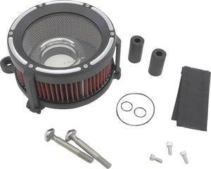 Trask Assault Charge High-Flow Air Cleaner - Black - Main Product View