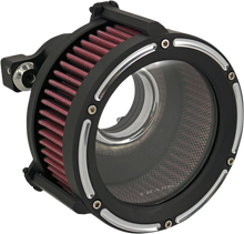Load image into Gallery viewer, Trask Assault Charge High-Flow Air Cleaner - Black - Main Product View