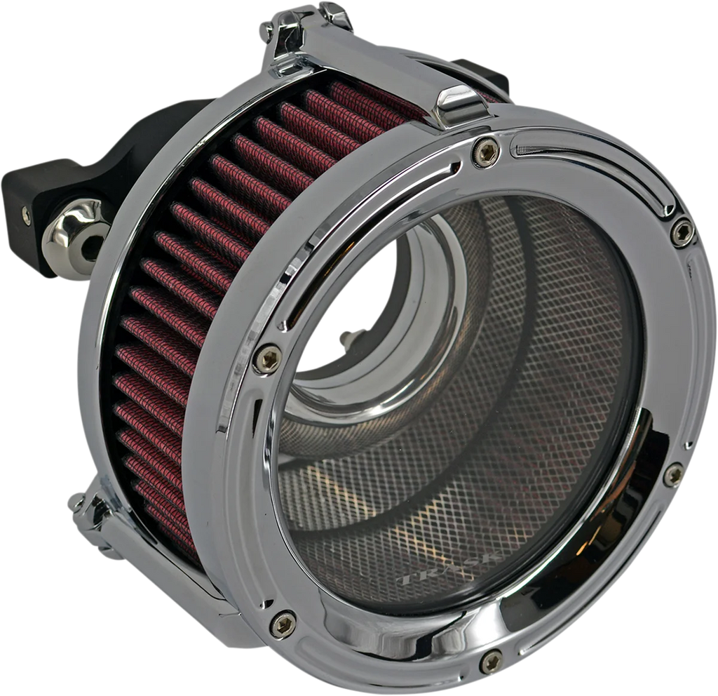 Trask Assault Charge High-Flow Air Cleaner - Chrome - Main Product View