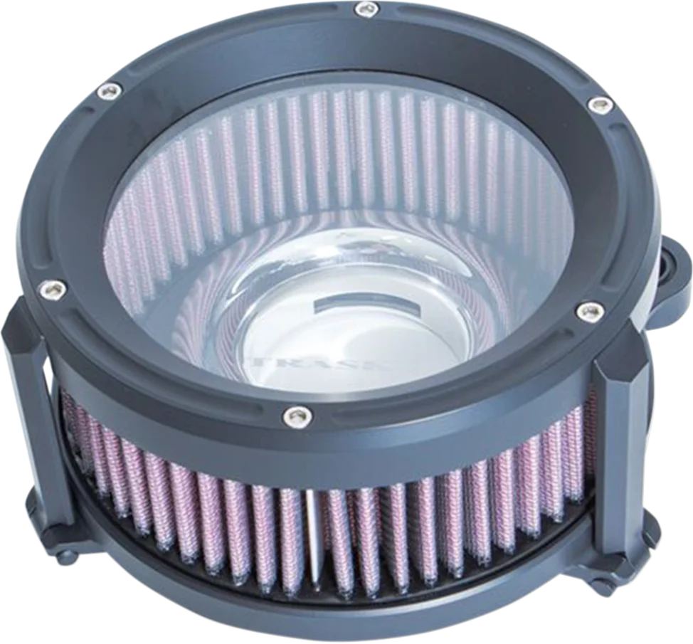Trask Assault Charge High-Flow Air Cleaner - Flat Black - Main Product View