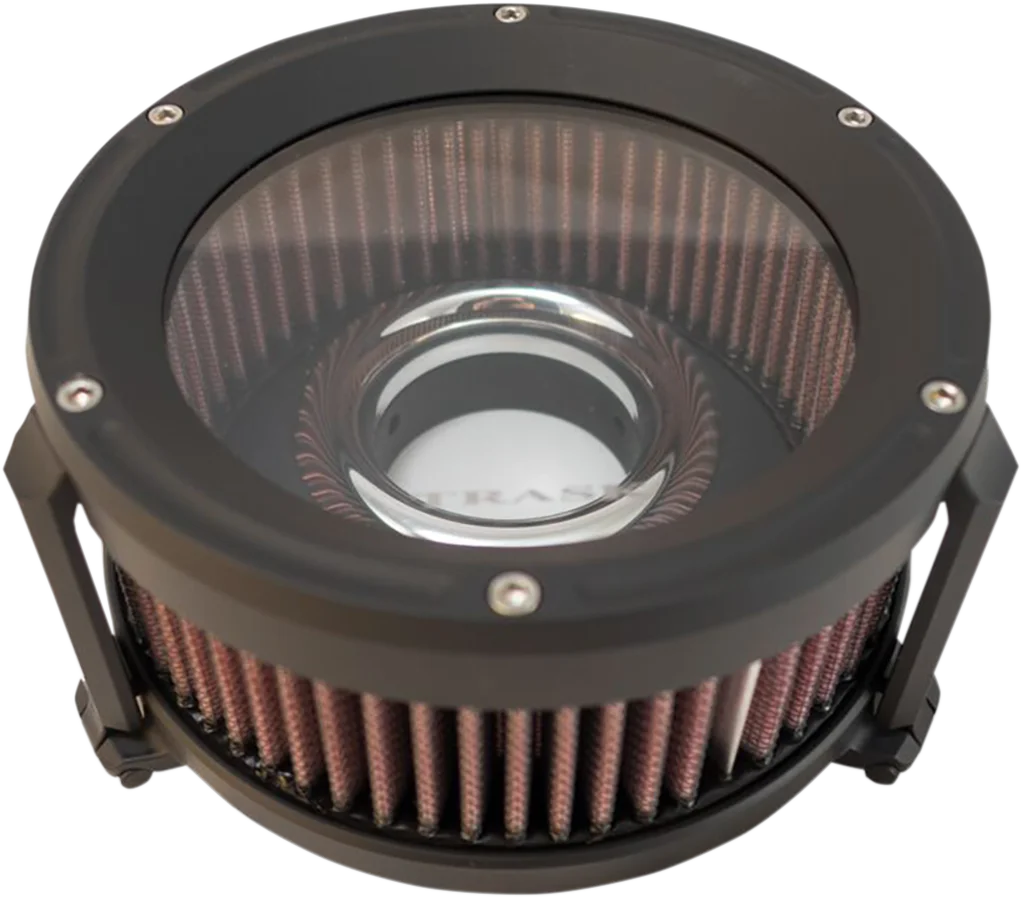 Trask Assault Charge High-Flow Air Cleaner - Flat Black - Main Product View