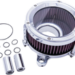 Load image into Gallery viewer, Trask Assault Charge High-Flow Air Cleaner - Flat Black - Side View