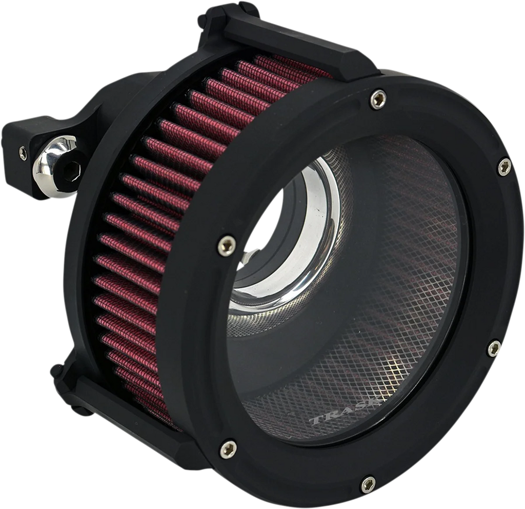 Trask Assault Charge High-Flow Air Cleaner - Flat Black - Main Product View