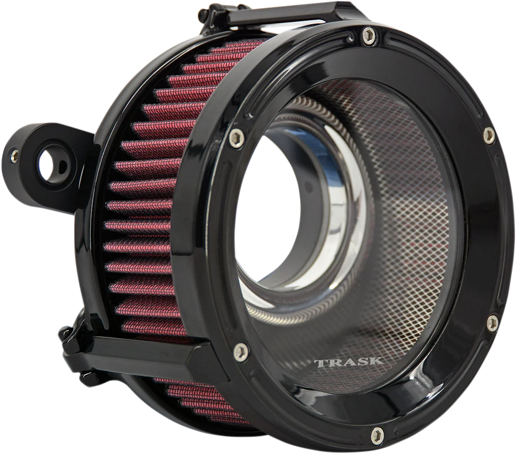 Trask Assault Charge High-Flow Air Cleaner - Gloss Black - Main Product View