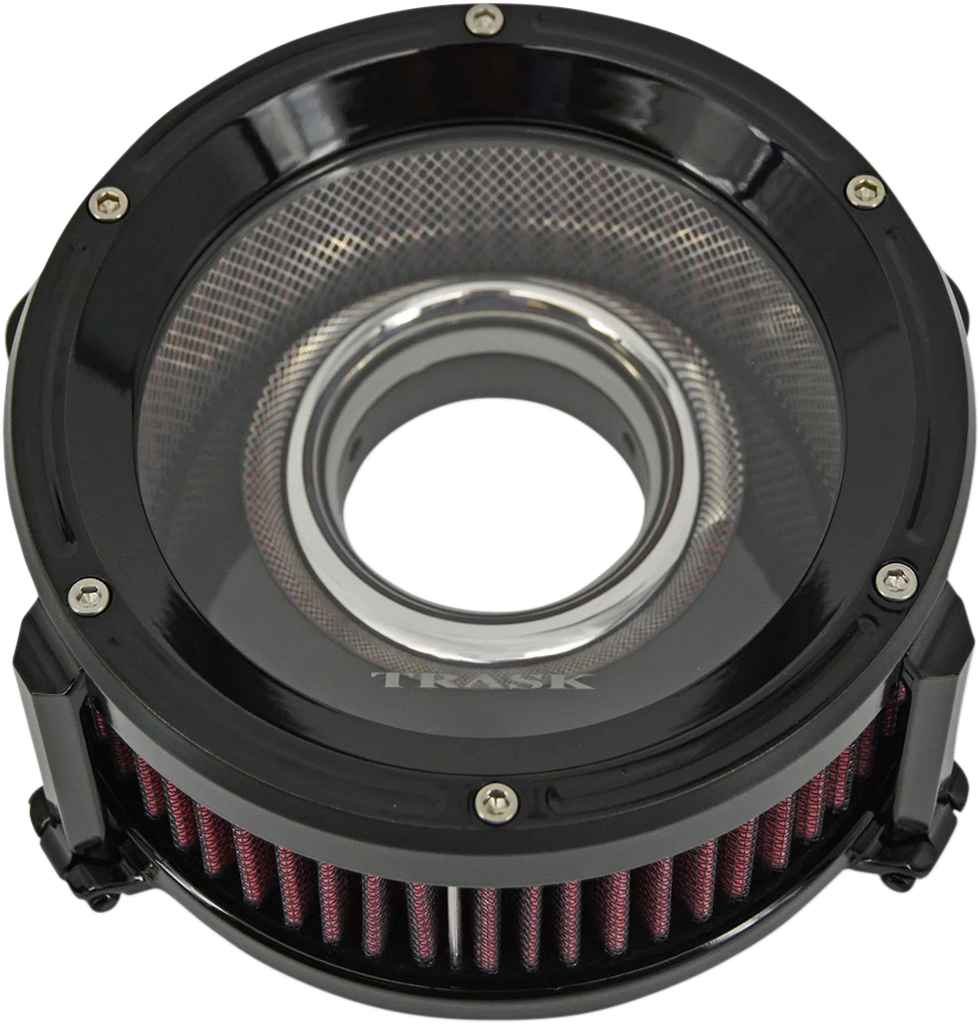 Trask Assault Charge High-Flow Air Cleaner - Gloss Black - Main Product View