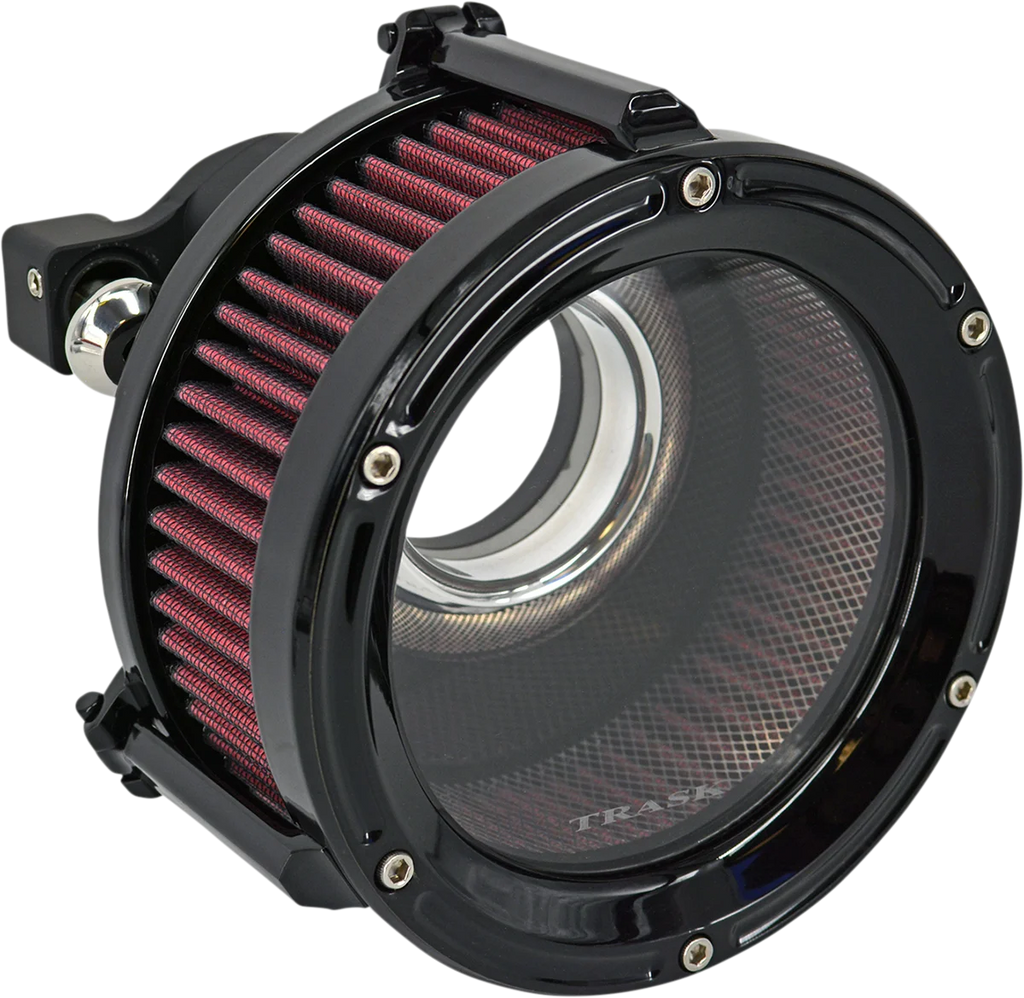 Trask Assault Charge High-Flow Air Cleaner - Gloss Black - Main Product View