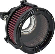 Load image into Gallery viewer, Trask Assault Charge High-Flow Air Cleaner - Gloss Black - Main Product View