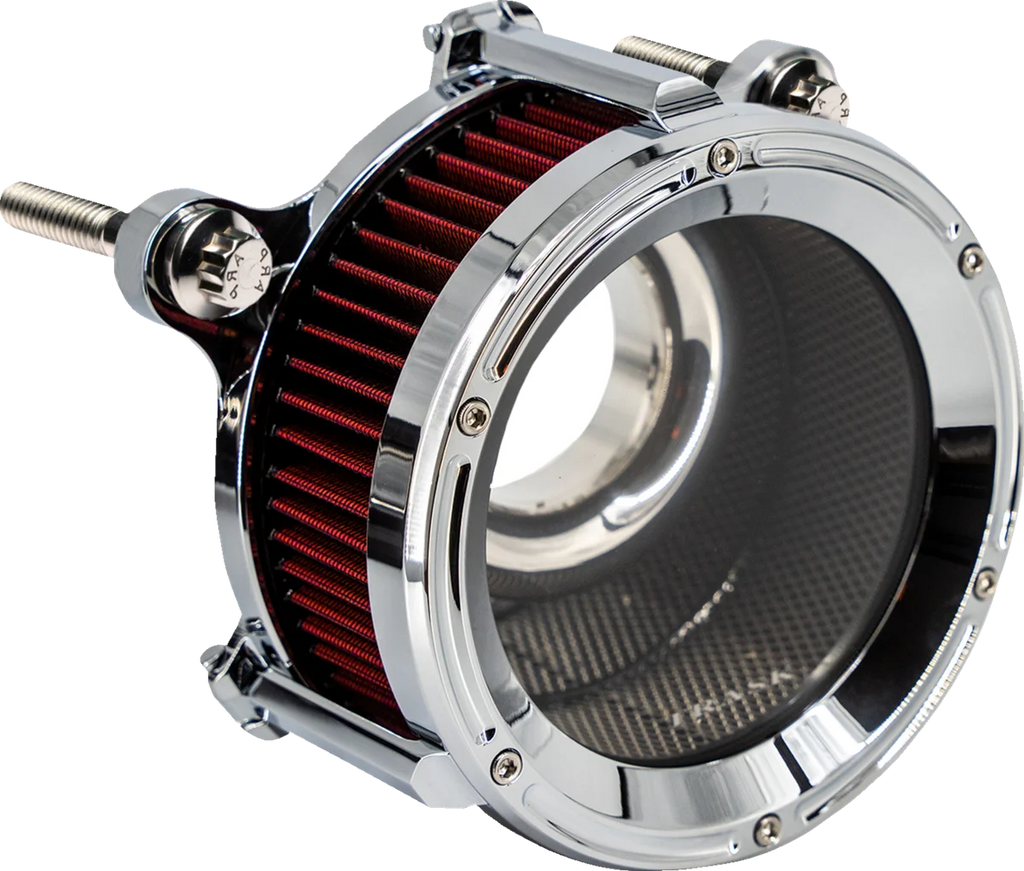 Trask Assault Charge High-Flow Air Cleaner Kit - Chrome - Main Product View