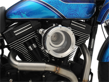 Load image into Gallery viewer, Trask Assault Charge High-Flow Air Cleaner - Raw - Side View