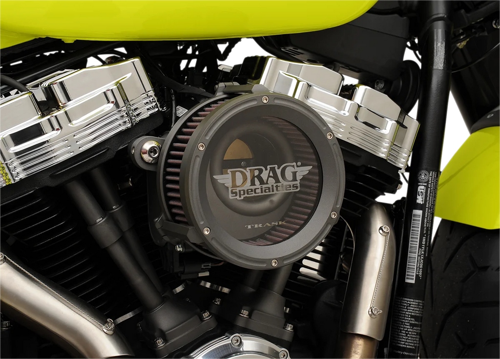 Trask Assault Charge High-Flow Air Cleaner - Raw - Back View