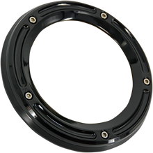 Load image into Gallery viewer, Trask Assault Derby Cover - Gloss Black - Touring/Trike - Main Product View