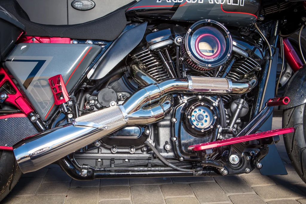 Trask Assault Series Cam Cover - Gloss Black Powdercoat - M8 - Side View