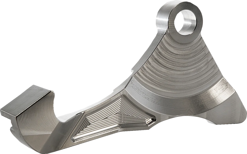 Trask Caliper Mount - Chrome - 13" - Side View