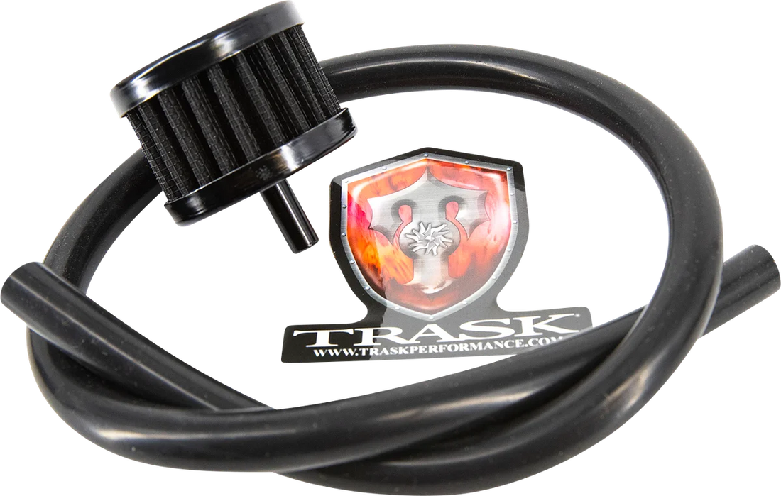 Trask CheckM8™ Vented Transmission Top Cover - Black - Side View