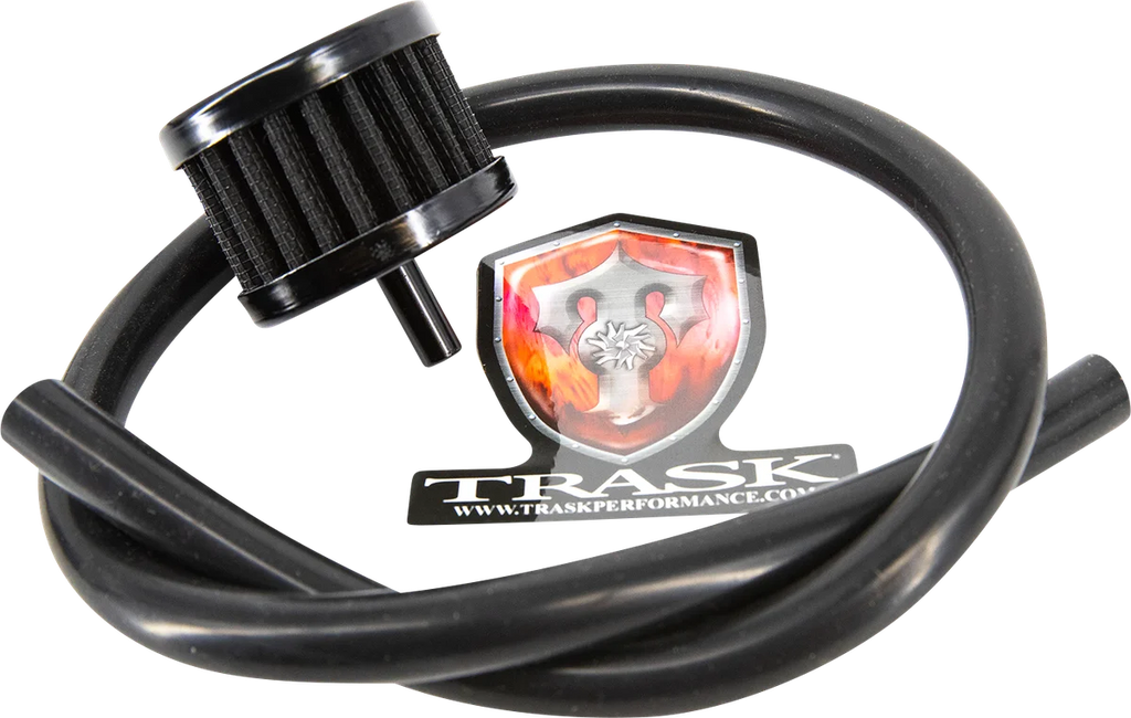 Trask CheckM8™ Vented Transmission Top Cover - Black - Side View