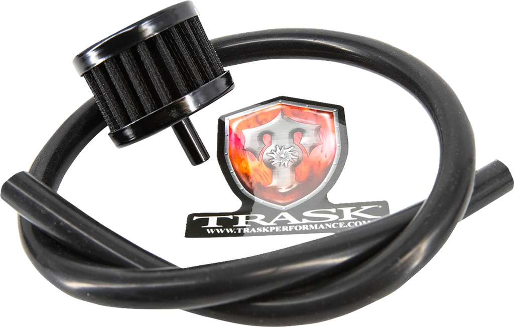 Trask CheckM8™ Vented Transmission Top Cover - Black - Back View