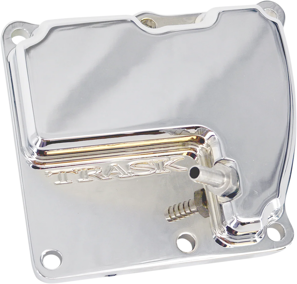 Trask CheckM8™ Vented Transmission Top Cover - Chrome - Main Product View