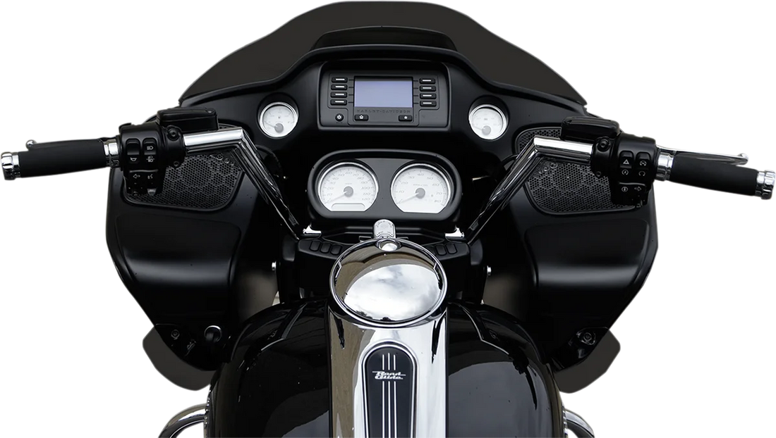 Trask Handlebar - V-Line - FLTR - Chrome - Back View