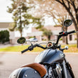 Load image into Gallery viewer, Trask Handlebar - V-Line - Indian Scout - Black - Side View