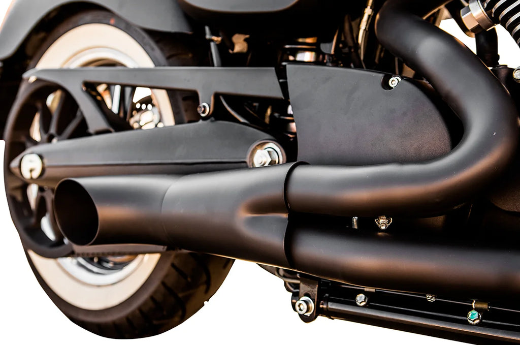 Trask Hot Rod 2:1 Exhaust - Black - Victory - Side View