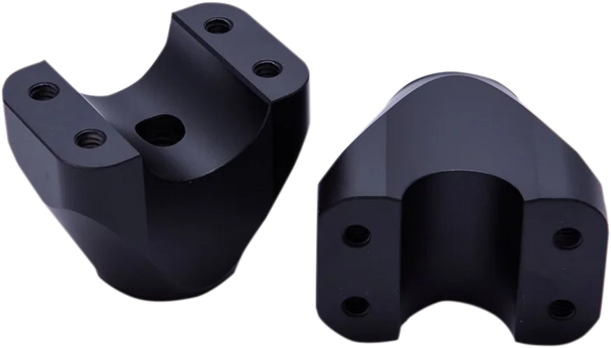 Trask Risers - Assault - 2" - Black - Side View